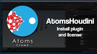 AtomsHoudini 6 and earlier  Install plugin and nodelocked license [upl. by Afatsom]