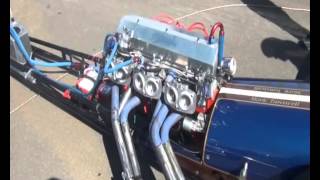 Holden 202 front engine Dragster 69 Slingshot [upl. by Warrin]