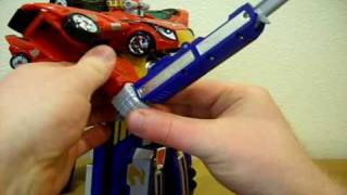 High Octane Megazord Review by Bandai  CollectionDX [upl. by Moyra]