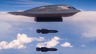 B2 Spirit Bomber Drops two GBU57AB Massive Ordnance Penetrator Bomb [upl. by Cuyler802]