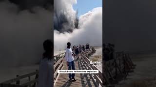 Biscuit Basin Geyser Hydrothermal Explosion Yellowstone [upl. by Morissa]