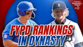 Top 12 FYPD Rankings in Dynasty Wyatt Langford Dylan Crews amp More  Fantasy Baseball Advice [upl. by Sells528]