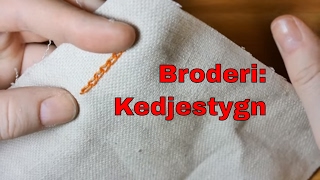 Broderi Kedjestygn [upl. by Eldorado]