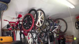 DIY Bicycle Rack  Hang bikes from Ceiling [upl. by Nuahsar]