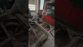 Part 3 1950 gmc single cab restoration amazing automobile paintremover restoration classic vin [upl. by Neicul]