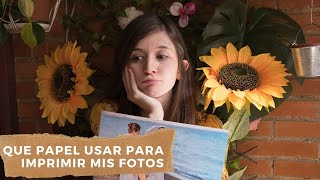 ¿Cuál es el mejor papel para imprimir fotografías profesionales [upl. by Eiryt]