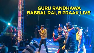 Guru Randhawa Babbal Rai Prabh GIll B Praak Ikka live at Gaana Crossblade  Chandigarh [upl. by Gnouhc]