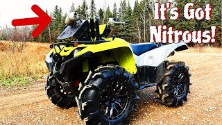 Yamaha Grizzly With Nitrous Mudding  Mod Shop Engine [upl. by Demetrius]