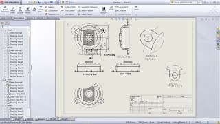 SolidWorks Drawing  Drafting Tutorial for Beginners  1  SolidWorks Drawing Basics  Drawing Views [upl. by Ettenad]