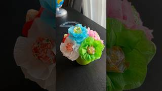 Lollipop flower bouquet  DIY valentine treats [upl. by Ateuqram]