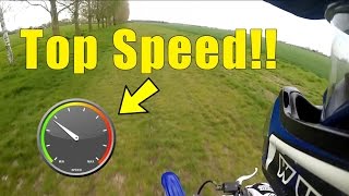 110cc Pit Bike Top Speed [upl. by Bobbye]