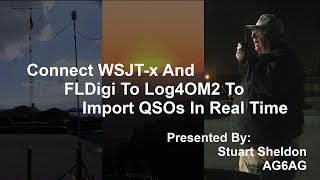 Connect WSJTx And FLDigi To Log4OM2 Allowing Import of QSOs In Real Time [upl. by Fast593]