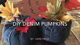 DIY Denim Pumpkins [upl. by Kralc]