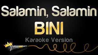 BINI  Salamin Salamin Karaoke Version [upl. by Anaugahs]