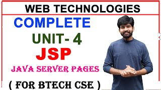 java server page unit 4 in web technologies  complete unit 4 JSP for btech cse  JSP [upl. by Yevad731]