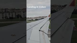 Landing in Lisbon Portugal Tap Portugal Airlines [upl. by Lehcnom]