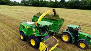 Pat Murphy Coolmona Agri Services Silage 2017 with Smyth Supercube Fieldmaster at Grass in Cork [upl. by Eidda]