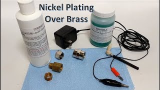 Nickel brush plating over brass with Caswell kit [upl. by Eiro488]