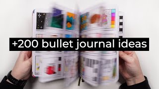 Bullet journal ideas MARATHON 💜 200 ideas for your bujo [upl. by Ahsoet]