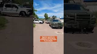 📍 Reportan operativo de militares y sobrevuelo de helicópteros 🚁 en sector Santa Fe en Culiacán 🚨 [upl. by Nylloh462]