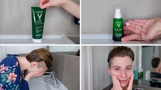 How to use Vichy Normaderm Phytosolution Purifying Gel Cleanser and Double Correcting Moisturizer [upl. by Ciredec]