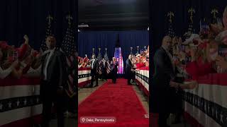 Donald Trump speaks on the stage at the Town Hall in Oaks Pennsylvania [upl. by Friedly411]