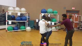 KOMPA DANCE CLASS  BROWARD COLLEGE  PART 2  INSTRUCTOR CLAUDEL [upl. by Repsaj]