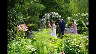 A wedding in the garden by the stream at Honeysuckle Hills for Trisha and Jason [upl. by Amlet]