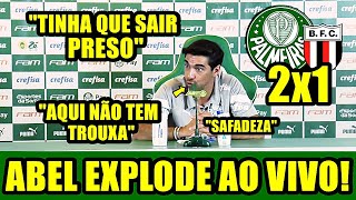 RASGOU O VERBO COLETIVA DE ABEL FERREIRA APÓS PALMEIRAS X BOTAFOGO SP [upl. by Eelarol]