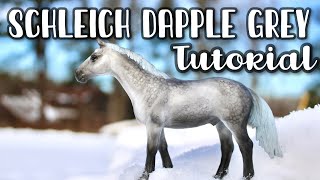 How to Paint a Dapple Grey Model Horse  Breyer Schleich CollectA [upl. by Balcer]