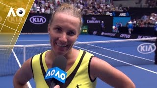 Svetlana Kuznetsova on court interview 3R  Australian Open 2017 [upl. by Sergeant]