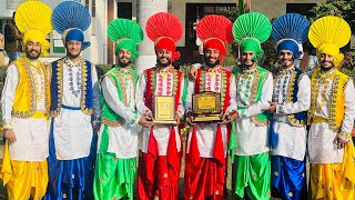 1st 🥇position GGN Khalsa College Ludhiana  Punjab University Interzone  The Bhangra Roots Academy [upl. by Pierette]