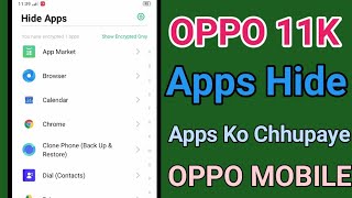 How To Hide Apps In Oppo A11k  Oppo A11k Me Apps Hide Kaise Kare  Oppo A11k Hide Apps [upl. by Oler]