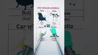 Aprende nombres de animales en inglés bull cow canary y más ingles inglésparaprincipiantes [upl. by Amaris]