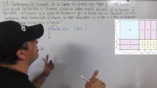 33 FACTORIZACION DE TRINOMIOS DE LA FORMA x2abxab PARTE I 9º GRADO [upl. by Niac]