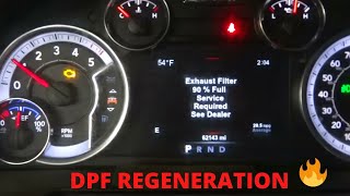 DODGE RAM P24A4 Particulate Filter Restriction  Exhaust Filter 90 Full  How to regenerate a DPF [upl. by Eelyab]