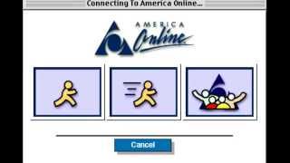 AOL Dial Up Internet Connection Sound  Youve Got Mail America Online 90s [upl. by Cirdes]