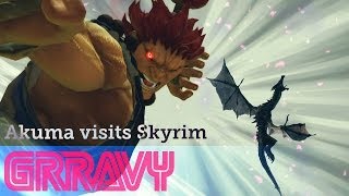 Akuma visits Skyrim [upl. by Barbara]