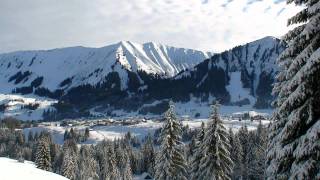 Kleinwalsertal Rietzlern Winterwanderung zum SchwarzwasserBach [upl. by Naltiak]