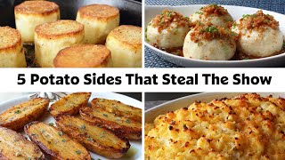 5 Delicious Potato Side Dishes  Food Wishes [upl. by Almita468]