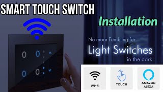 smart touch switch installation  wifi touch switch installation  how to install smart touch switch [upl. by Mona231]