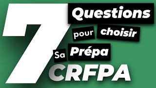 Comment jai choisi ma prépa CRFPA [upl. by Lj8]