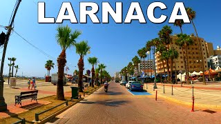 DRIVING around LARNACA CITY in CYPRUS 4K 60fps [upl. by Akinahs]