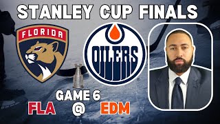 Panthers Vs Oilers NHL Stanley Cup Finals Game 6 Picks  NHL Bets Friday 621 nhlplayoffs [upl. by Annoerb49]