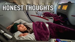 Is Qatar Airways Business Class Worth The Hype Full Review [upl. by Netniuq782]