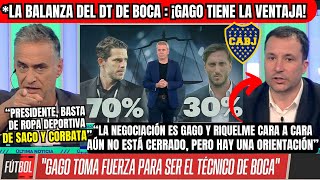 💣La BALANZA del DT DE BOCA⚖️🔥GAGO TIENE la VENTAJA CONFIRMACIÓN INMINENTE🔵🟡ACELERAN para CERRARLO [upl. by Alburga]