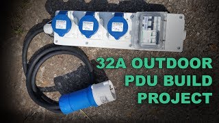 Weatherproof 32A Single Phase Power Distro Build  Heavy Duty PDU for Outdoor Event Power [upl. by Aissac]