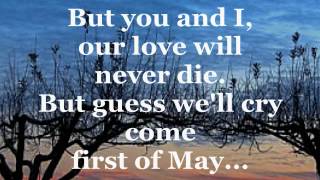 FIRST OF MAY Lyrics  THE BEE GEES [upl. by Zachery]