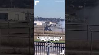 Texas pilot ejects from F35B near White Settlement [upl. by Nonac]