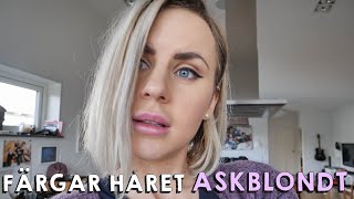 VLOGG Jag färgar håret askblondt [upl. by Aiyekal]